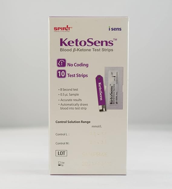 KetoSens Ketone Test Strips for CareSens Dual Monitor