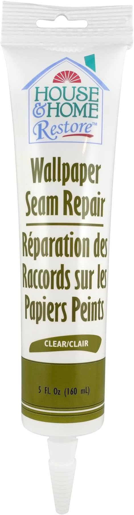 Red Devil 0878 Wallpaper Seam Repair, Wallpaper Adhesive, House & Home Restore Premium Wall Paper Glue & Paste, Clear, 5 oz