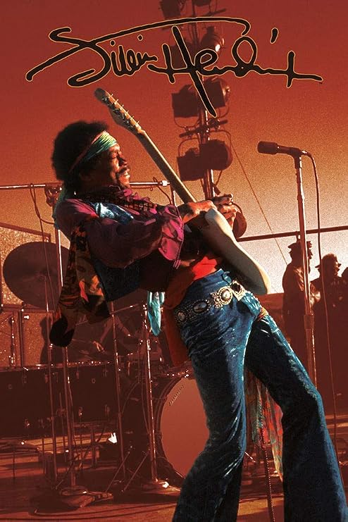 NMR Jimi Hendrix Live on Stage Laminated Poster - 24.5" x 36.5"