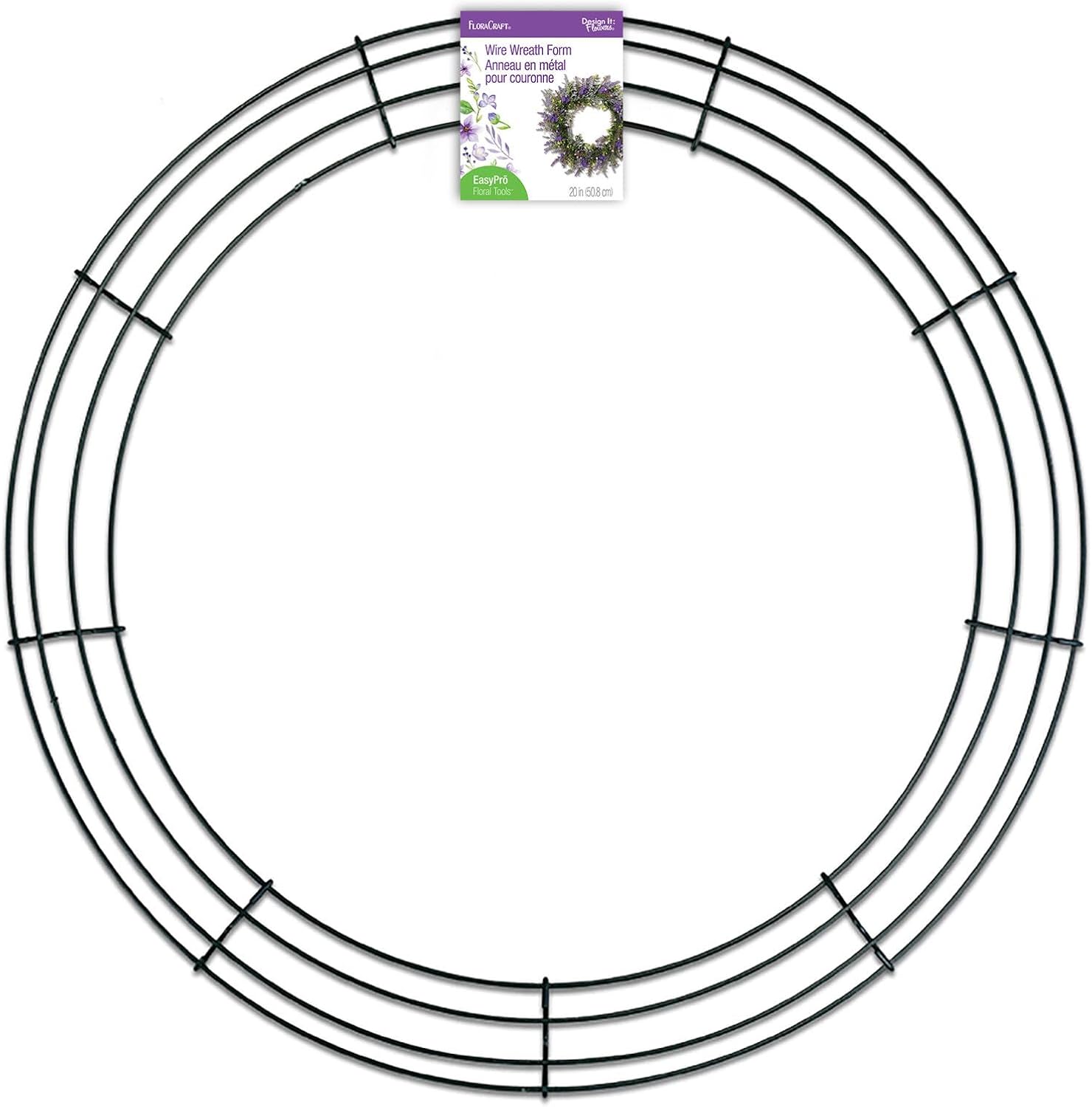 FloraCraft Wire Wreath Form 20 Inch Green
