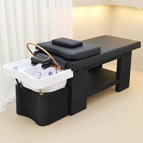 Head Spa Massage Bed, Shampoo Bed with Water Circulation System