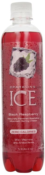 Sparkling Ice, Sparkling Ice Blk Raspberry +Crv, 17 Ounce