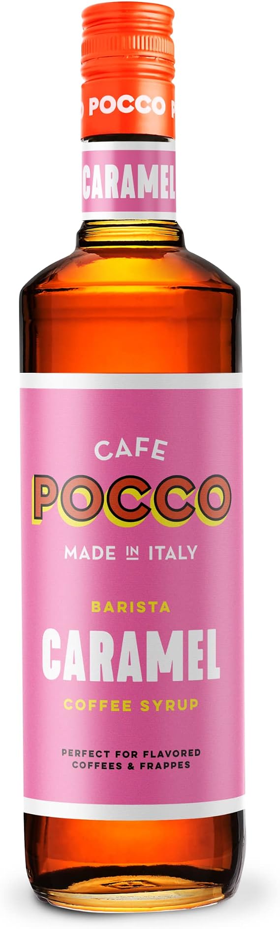 Premium Italian Natural Caramel Coffee Syrup 750ml – Family‑Owned Craft | 100% Natural Flavours, No Additives | Vegan & Allergen‑Friendly – Better than the Leading Brands