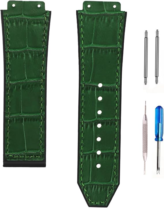 Leather Watch Band Compatible for Hublot Big Bang 19mmx 25mmx 22mm Strap Replacement for men and women wirst watchband
