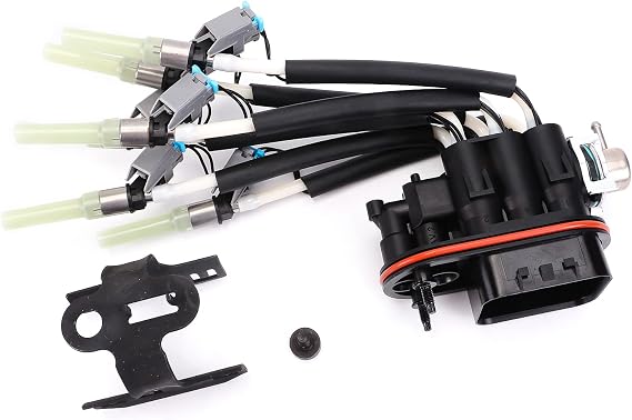 FJ503 Fuel Injector kit 12568332 Spider Fuel Injector with Bracket Compatible with GMC Chev-y Pickup Truck 4.3L # FJ10565 19210688 217-3028 4.3L
