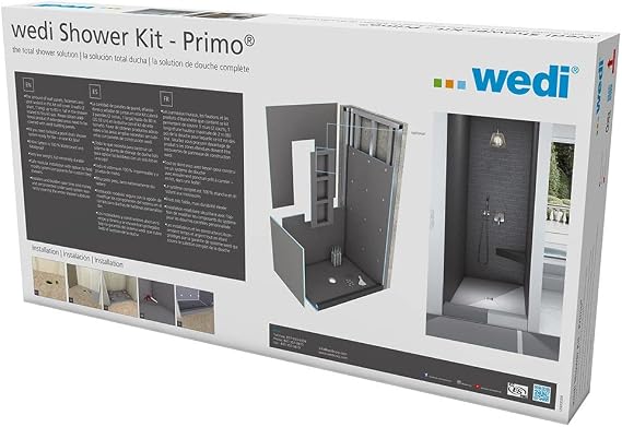 Wedi Fundo Primo Center Drain Board Waterproof Shower Kit 3'x5'
