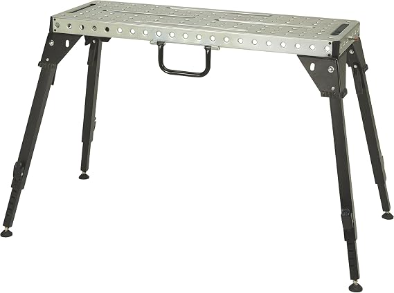 Klutch Adjustable Welding Table, 1000-Lb. Capacity