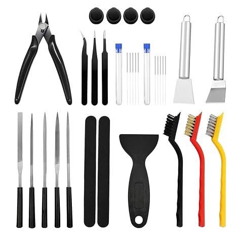 3D Printer Tool Kit Essential 3D Printer Tools Accessories for Removing, Smoothing, Finishing, Deburring, Craving, for Bambu Lab, Ender3