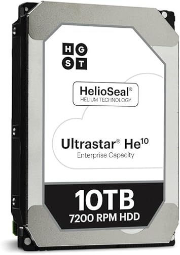 HGST Ultrastar DC HC510 (He10) 10TB 7200 RPM SATA 6Gb/s 256MB Cache 3.5-Inch | Power Disable | Enterprise Hard Drive - HUH721010ALE600 (0F27452)