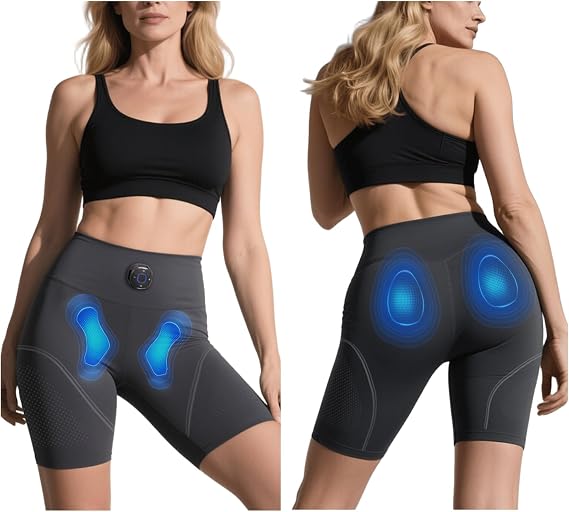 MEGELIN Toning Shorts, Hip+ Pelvic Restore Black for Women at Home