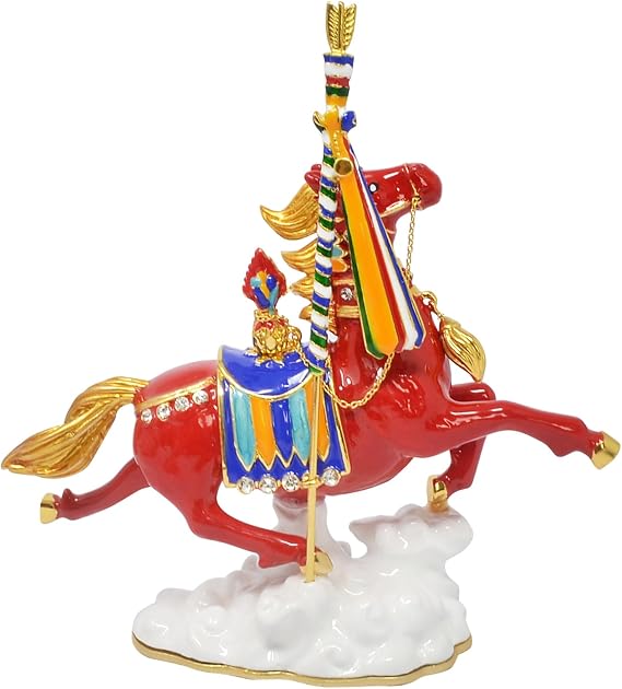 Fengshuibringluck Feng Shui Period 9 Windhorse Magical Horse Full of Energy and Luck Amulet Statue Home Decoration