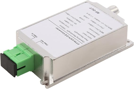 Mini CATV FTTH Receiver Fiber Optical WDM Node RF Converter Triplexer Minimode Indoor AGC 1310nm/1550nm without Power, Fine Workmanship, White, 500457514