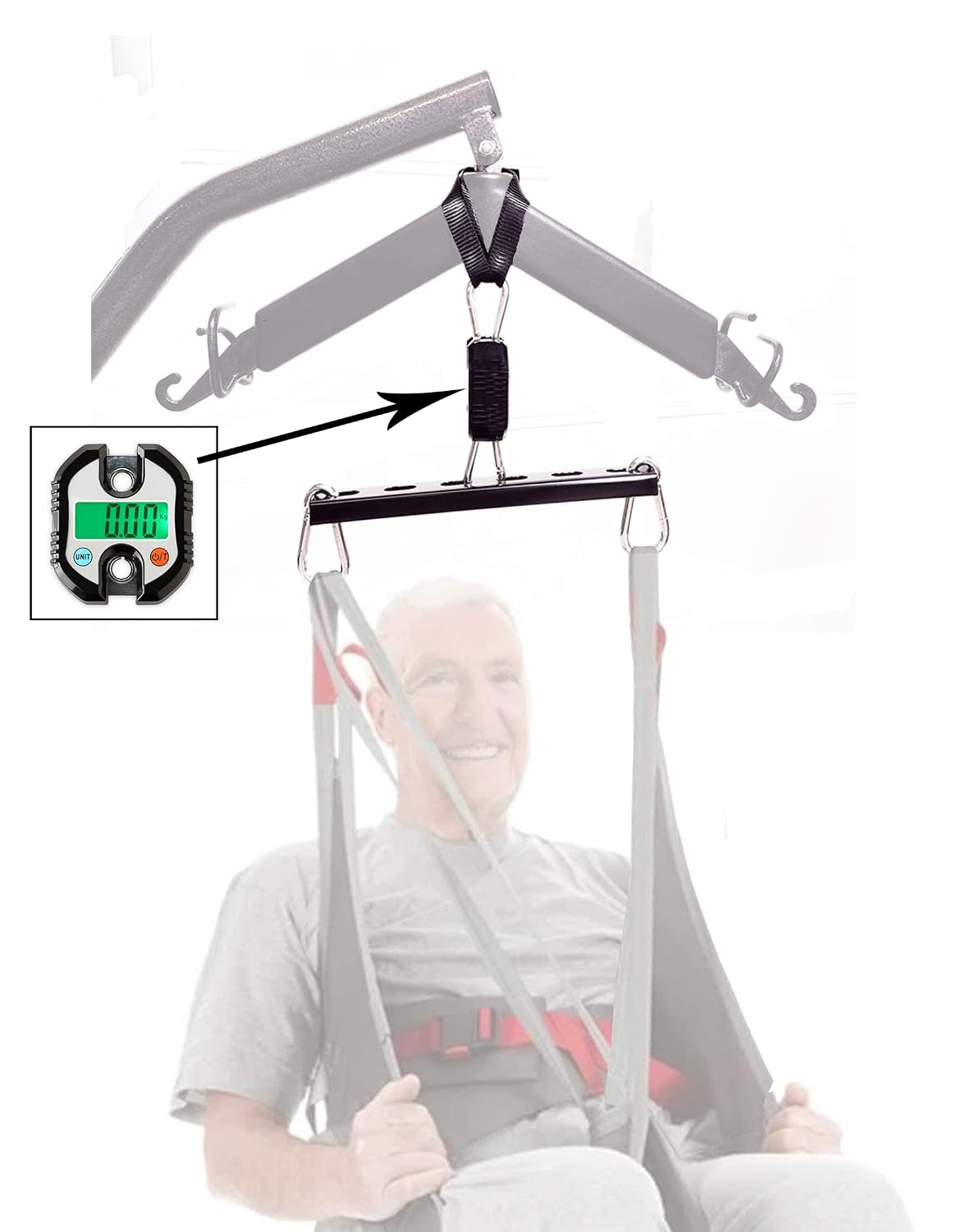 Patient Weight Scale for Hoyer Lift - Use with Any Patient Lift and Any Sling