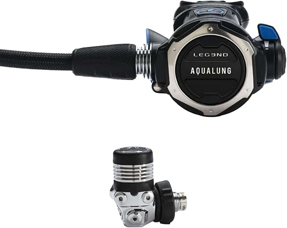 Aqualung Leg3nd Dive Regulator | High-Performance ACD Scuba Regulator with Ergonomic Venturi Switch, Comfobite Mouthpiece, Aqua Flex Hose | Effortless Breathing at Depth