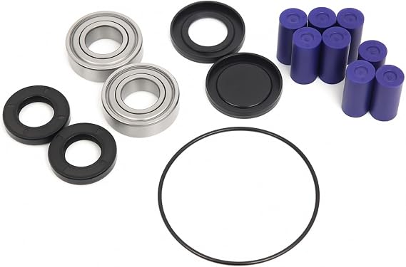3430-0381 Super Roller Repair Kit Compatible with Hypro 7560 Series Pump, Agricultural Pump Replacement Parts, 8 Wear-Resistant Super Rollers, 2 Viton Seals, 1 O-Ring, 2 Bearings & 2 Covers