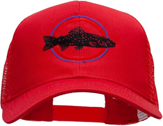 Bass Fishing Embroidered Prostyle Mesh Cap