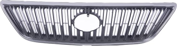 CarPartsDepot Front Chrome Bumper Grille Assembly Grill Gray Shell and Insert Compatible With 2004-2006 Lexus RX330 2007 Lexus RX350 LX1200113 5310148071