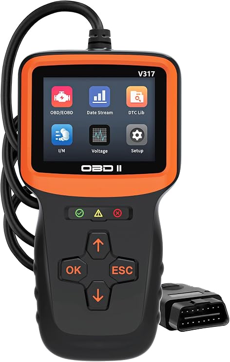 Basic Check Engine Light Code Reader, OBD2 Scanner Diagnostic Tool | Easy Plug & Play, Clear Error Codes, Quick I/M Readiness Monitor, Pocket OBDII EOBD Scan Tools for 1996+ Cars