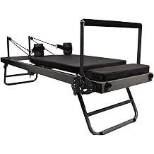 Foldable Pilates Reformer,Pilates Reformer Foldable Pilates Reformer Machine for Home and Gym Use to Create a Balanced Body,Black