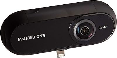 Insta360 ONE 360 Degree Panoramic Sports Action Video Camera FlowState Stabilization 4K 24 MP Photos Black