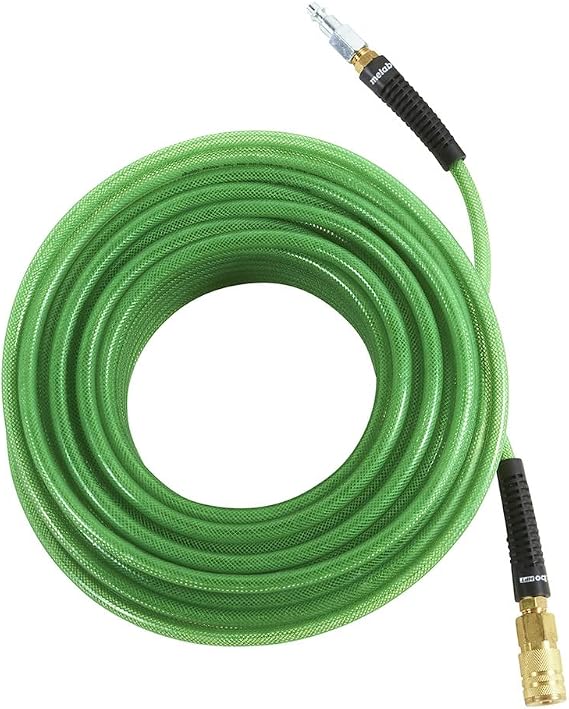 Metabo HPT Air Hose | 1/4-Inch x 100 Ft | Industrial Fittings | Professional Grade Polyurethane | 300 PSI | 115156M