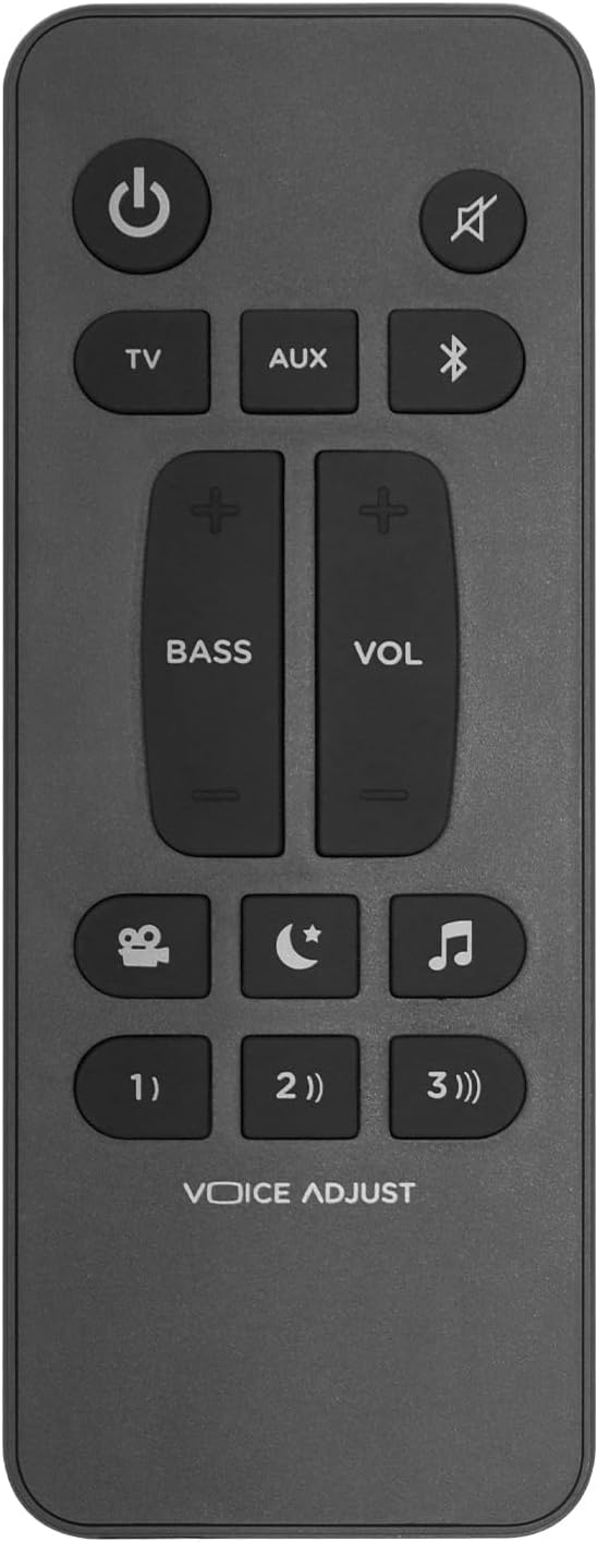 RE6214-1 for Polk Audio Universal Soundbar Remote Control Replacement for Polk Signa S1, S2, S3, S4 Ultra-Slim Sound Bar(Onyx)