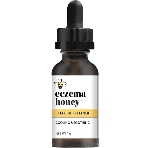 ECZEMA HONEY Soothing Scalp Oil, Daily Itchy Scalp Relief Serum (1 Oz) | Natural Honey Hair Oil & Scalp Care, Dry Scalp Treatment Helps With Psoriasis, Seborrheic Dermatitis, Dandruff & More
