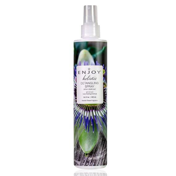 Enjoy Holistic Detangling Spray, Leave-In Conditioner & Hair Detangler for All Hair Types, Hydrating, Softening, Adds Shine, Lightweight, Non-Greasy Formula