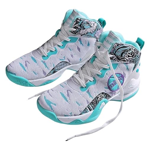 High Top Basketball Shoes for Men, Non-Slip Breathable Basketball Training Sneakers, Fashion Athletic Running Shoes