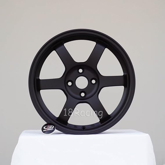 4 Pcs Rota Grid 16x7 Pcd:4x100 Offset:40 Hb67.1 Satin Black