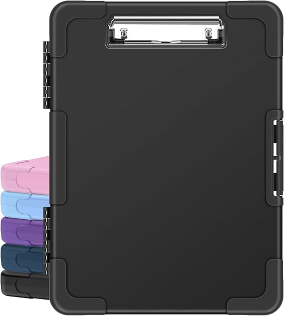 Sooez Toughest Clipboard with Storage, Clip Boards 8.5x11 with Pen Pouch
