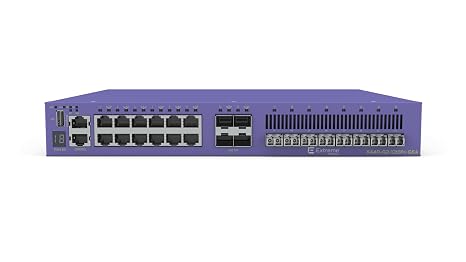 Extreme Networks X440-G2-12t-8fx-GE4 Switch - 12 10/100/1000BASE-T Ports, 8 100BASE-FX LC Connectors, PoE+ Support, Advanced Security, High Performance, and Versatile Network Solution