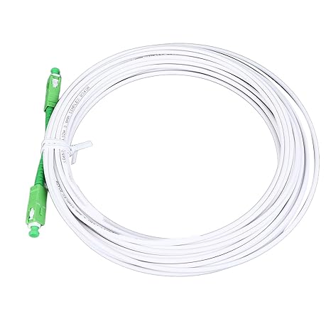 Armored Fiber Patch Cable, Single Mode SC to SC Fiber Optic Cable with Flange Connector for FTTH FTTB FTTP (#4)