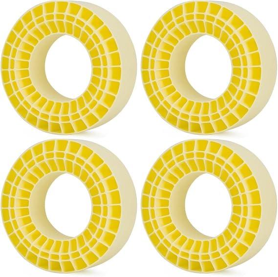 2.2 tire Inserts,4PCS 2.2" Tires Silicone Rubber Insert Foam Waterproof for 132-134mm (5.25" OD) 2.2" Tires (Yellow)