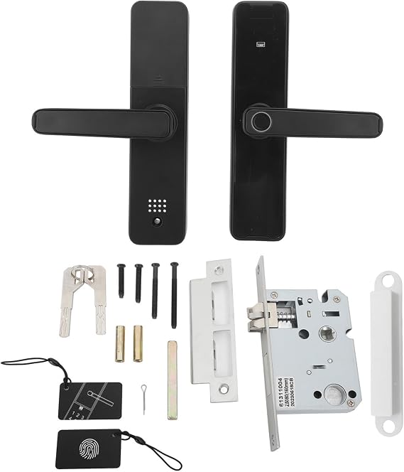 Intelligent Fingerprint Lock Smart Fingerprint Door Lock with Handle Keyless Entry Door Lock Knob Biometric Keypad for Bedroom Locks