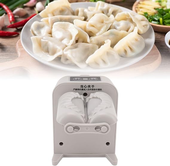 Electric Dumpling Maker Machine, Automatic Dumpling Maker Mould, Household Dumpling Pressing Machine, Electric Dumpling Skin Mould, Quick Dumpling Making Tool for Home Baking Pastry