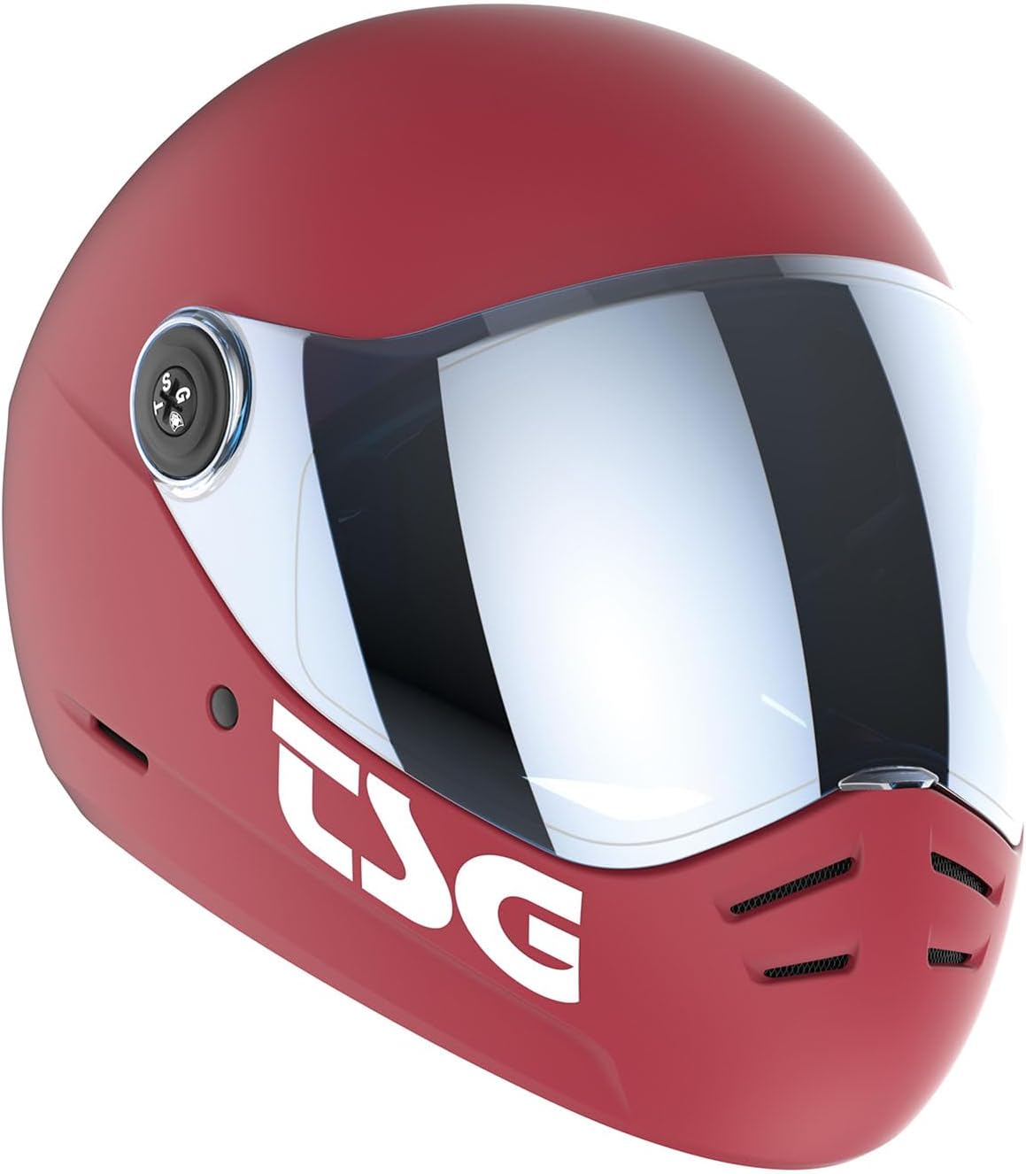 TSG - Pass 2.0 Full-face Premium Helmet wTwo Visors | Downhill Skateboarding, E-Skating, E-Onewheeling, Longboarding | Nose Ports, Air Flow Channels, Ear Slots, Adjustable Cheek Pads | ABS Hardshell