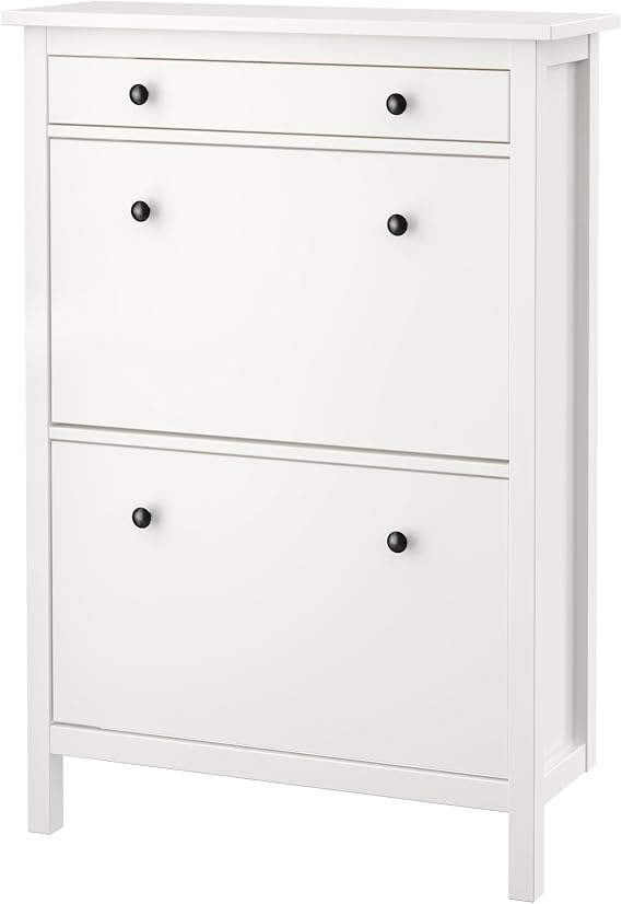 IKEA Hemnes Shoe Cabinet With 2 Compartments, White