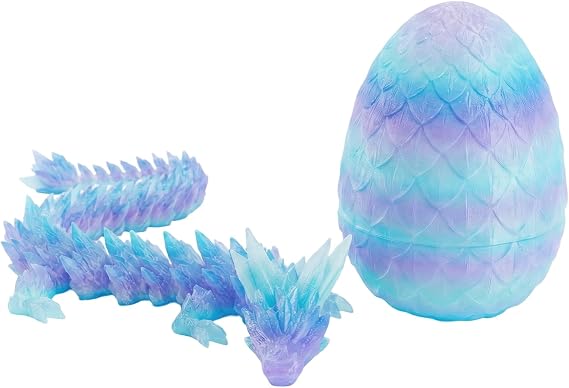 Dragon Egg, 3D Dragon, Articulated Toys Removable Mystery Fidget Toy Home Office Decor Executive Desk Easter Toys, Glow in The Dark Eggs Dragons