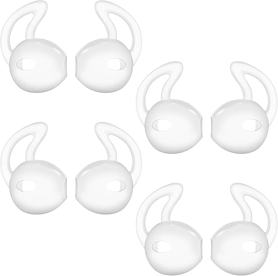 Lunies Earpods Covers Anti-Slip Silicone Soft Sport Earbud Tips for iPhone 6S/6 Plus/5S/5C/5 Earbuds Comfortable 4 Pairs Clear