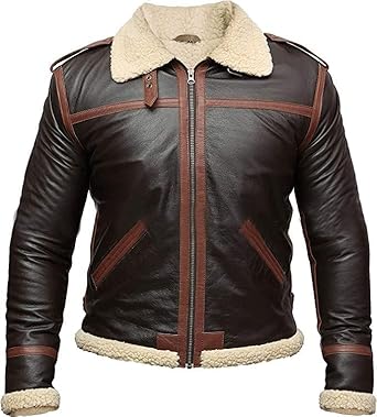 Leon Kennedy Jacket RE4 Leon Scott Kennedy Jacket - Shearling Jacket Men Resident Gaming Jacket Evil Brown 4 as1, alpha, l, regular, regular, L