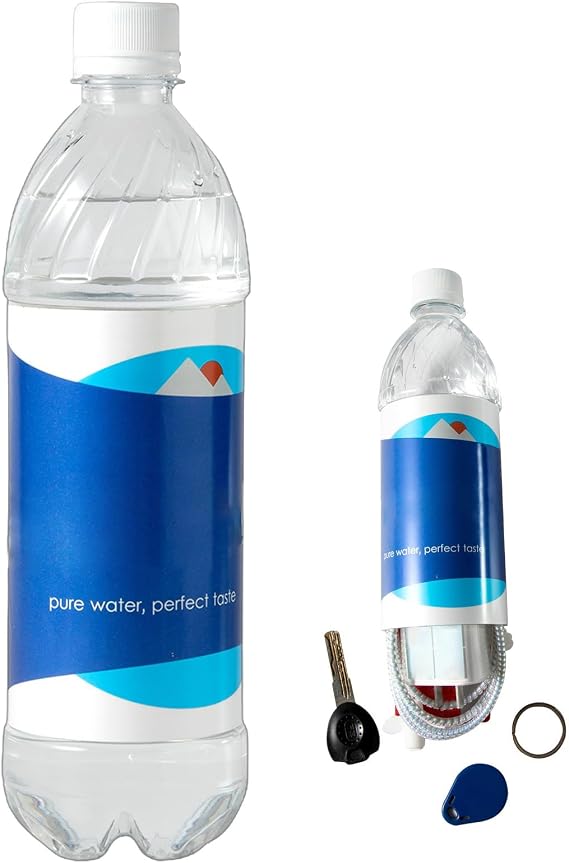 Stash Safe Can, Water Bottle with Money Hiding, Money Bottle Hide, Wear-Resistant, for Keys, Cash and Valuables, 2.76 x 9.84 Inches