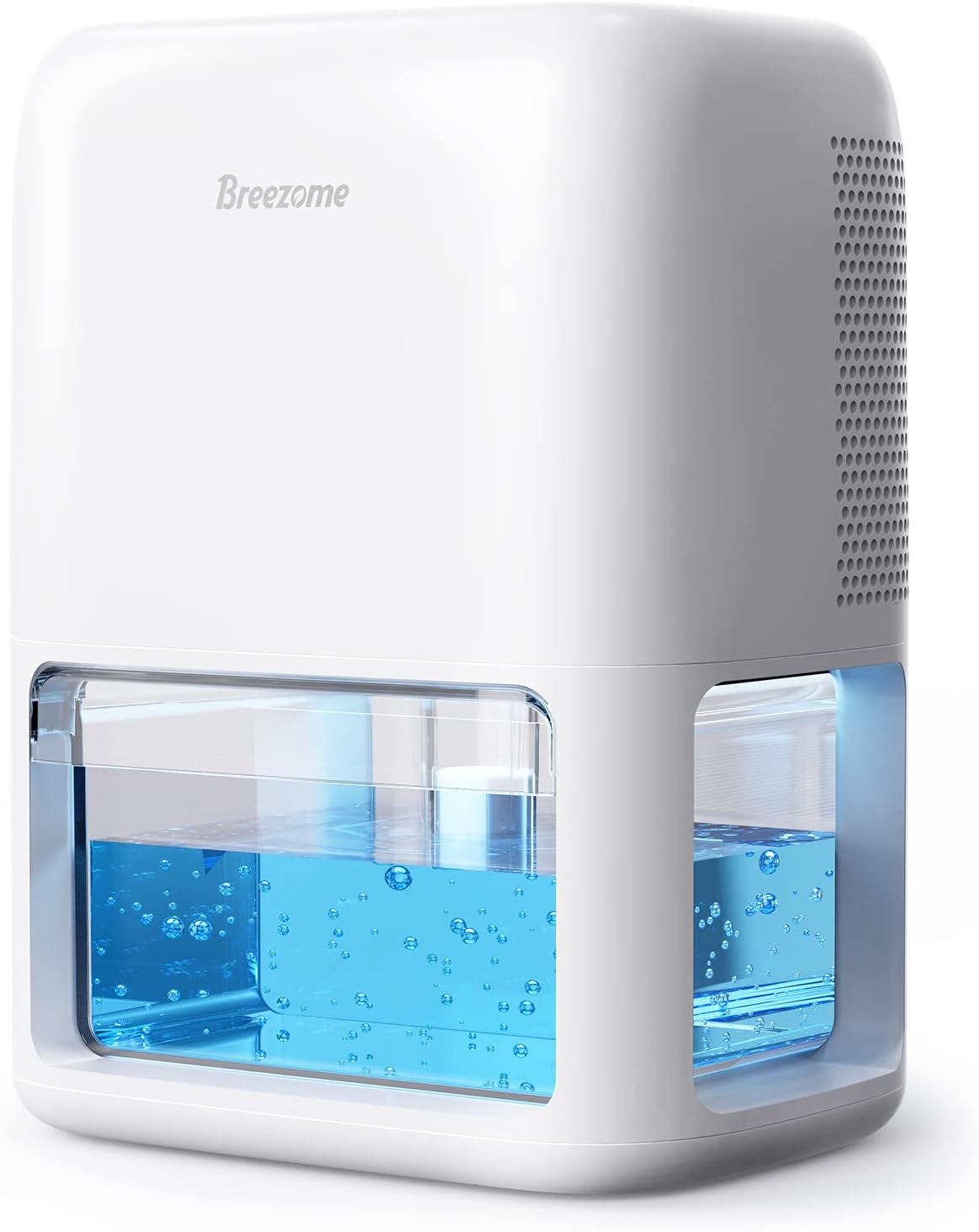 Breezome Dehumidifier for Bedroom & Basement - 500 ft², 2 Modes, 7 Lights, Ultraquiet, Auto Off, Defrost Protection