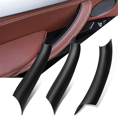 Jaronx Compatible with BMW X5 F15X6 F16 Door Handle Covers,3PCS Door Pull Handle Covers for BMW X5 F15 2014-2018,X6 F16 2015-2018, Left and Right SideBlack