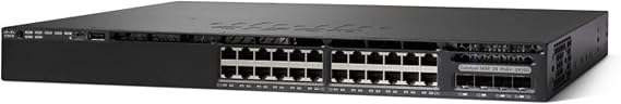 Cisco Catalyst 2960L-SM-24PQ Network Switch, 24 Gigabit Ethernet PoE+ Ports, 195W PoE Budget, 4 10G SFP+ Uplink Ports, Fanless Operation, Enhanced Limited (WS-C2960L-SM-24PQ)