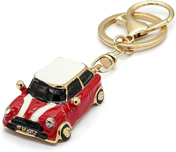 Mini Car Model Keyring Pendant Metal Car Key Chains Car Keychain Charm for Men and Women