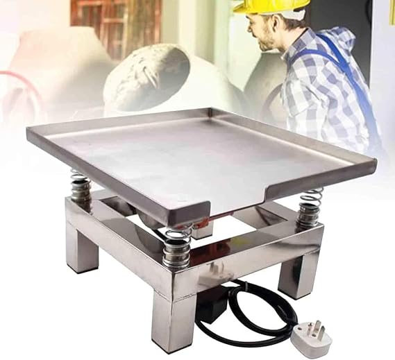 Stainless Steel Mini Vibration Table - Concrete Vibrating Table, Shake Wet Powder, Remove Bubbles, Precipitate
