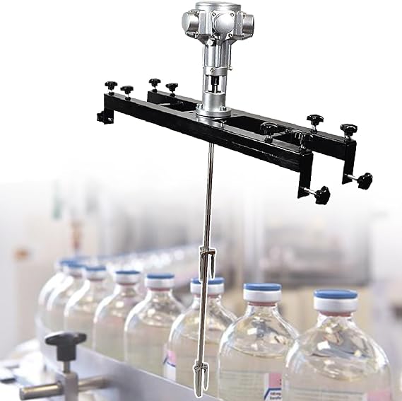 IBC Tank Mixer Machine, 1/2(3/4) HP Pneumatic Tank Mixer Machine, 1000 L Paint Stirring Machine, for Slightly Viscous Solution Dissolver Agitator,5-Cylinder