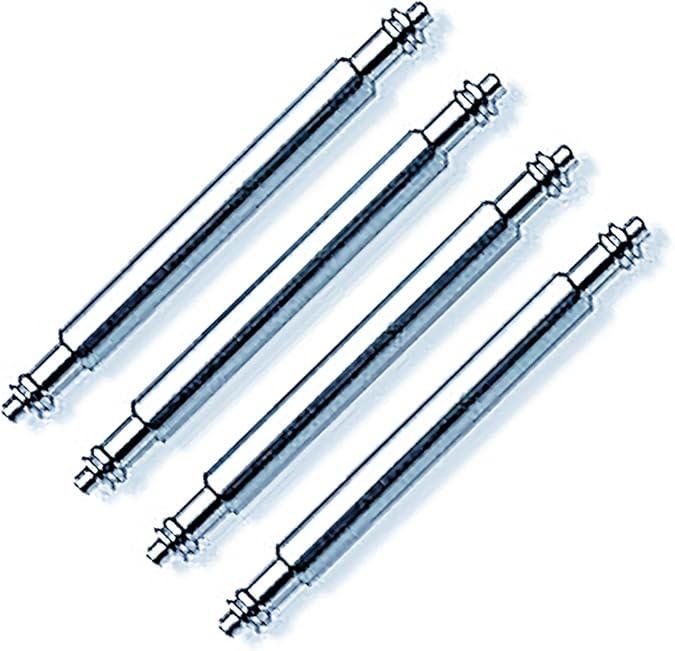 BARTON WATCH BANDS - Spring Bars - 4 Pack - Stainless Steel Watch Band Pins