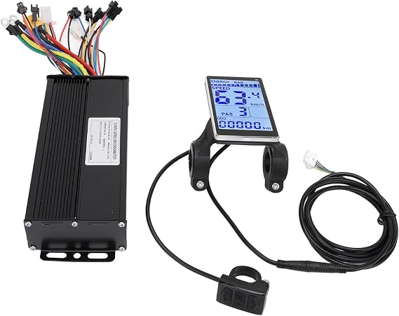 BuyWeek Brushless Motor Controller Kit for Electric Bicycle, 36V 48V 52V 1500W 2000W 40A 3 Mode Sine Wave Controller with M5 LCD Display Panel